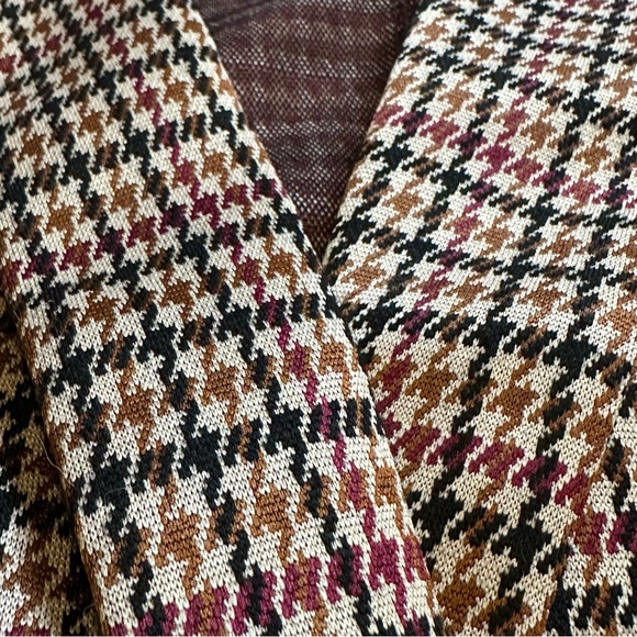 🔆 Maurices Blazer / Skirt set - Burgundy Houndstooth - Medium - Picture 5 of 6